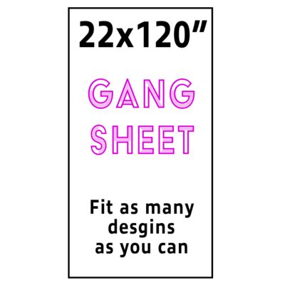 Full Color DTF Gang Sheet 22x120" Thumbnail
