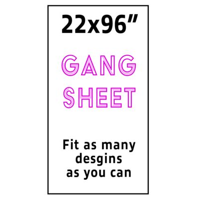 Full Color DTF Gang Sheet 22x96" Thumbnail