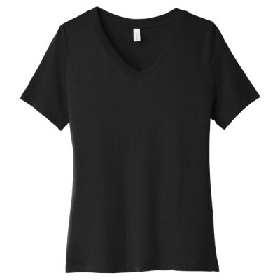 Bella Canvas Women's Relaxed Jersey Short Sleeve V Neck Tee Thumbnail