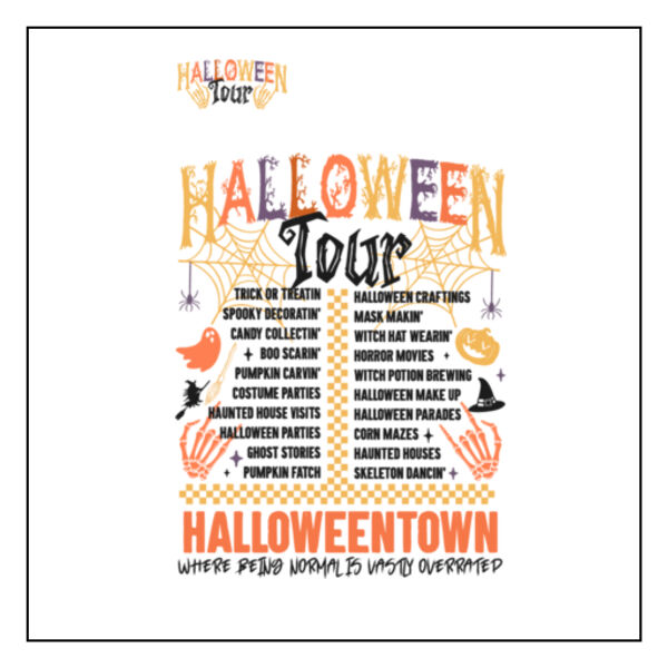 Halloween Tour - Full Color Transfer Gang Sheet Thumbnail