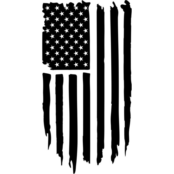 Vertical US Flag Distressed  Thumbnail