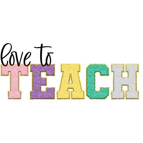 Love to Teach Faux Chenille Thumbnail