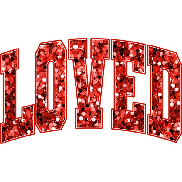 Loved Faux Sequin Thumbnail