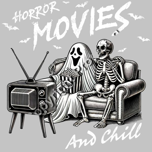 Horror Movies & Chill (White) Thumbnail