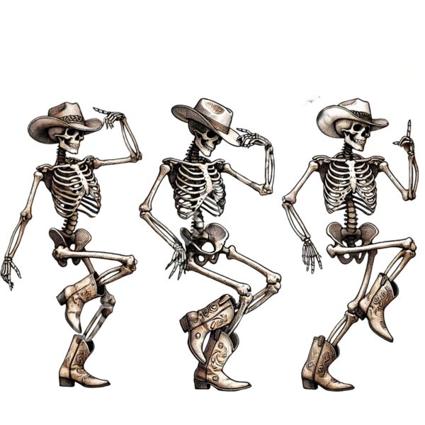Dancing Cowboy Skeletons Thumbnail