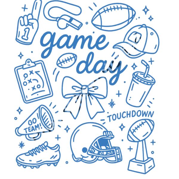 Game Day Football Graphic – Cheer, Tailgate & Sports Fan Apparel Thumbnail