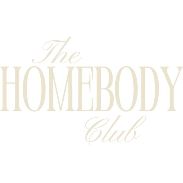 The Homebody Club Cozy Typography Design | DTF Transfer or Printed Tee Thumbnail